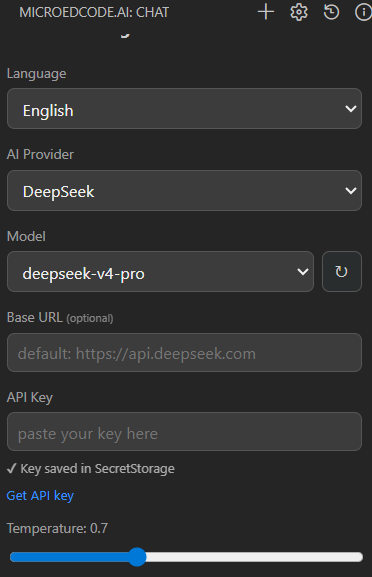 Settings Panel